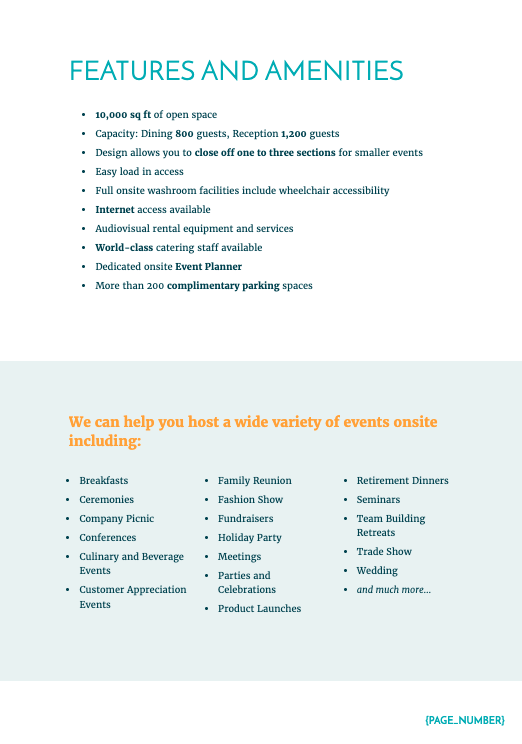 Hotel Event Venue Proposal Template